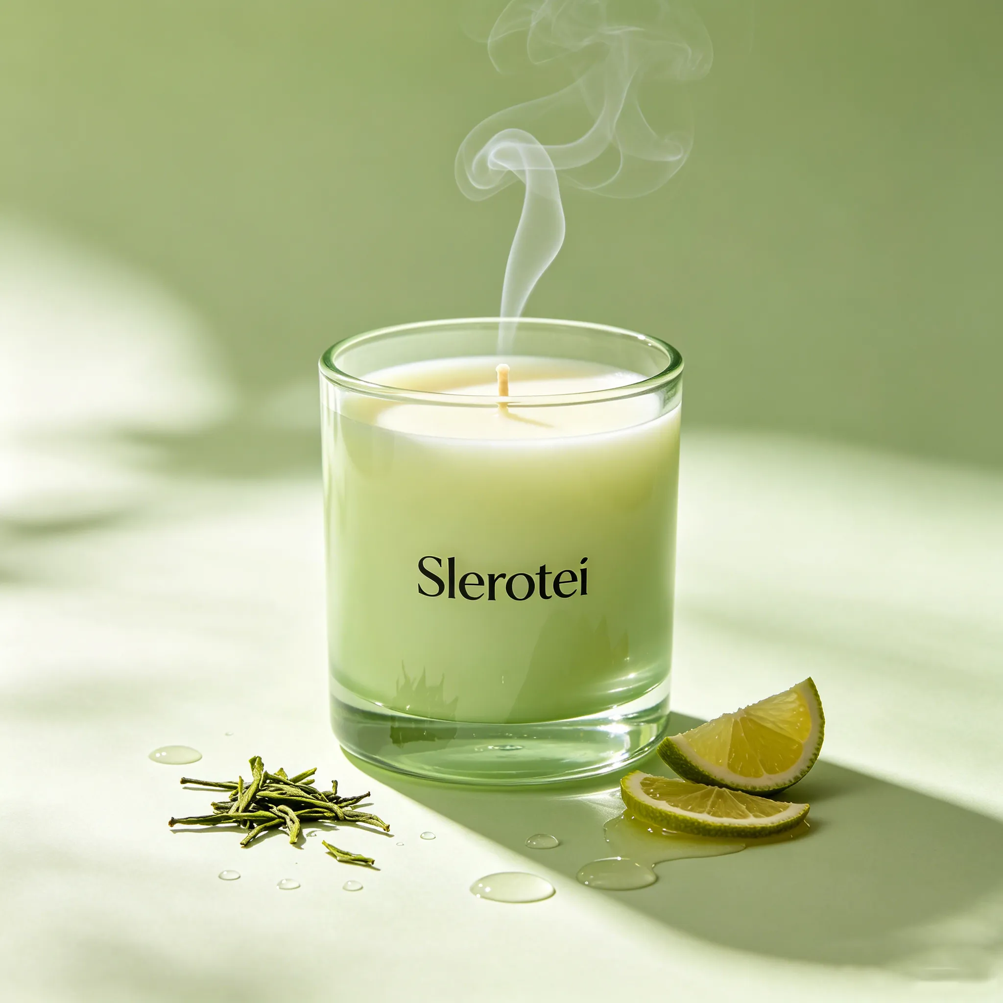 Slerotei Green Tea Citrus Soy Wax Candle