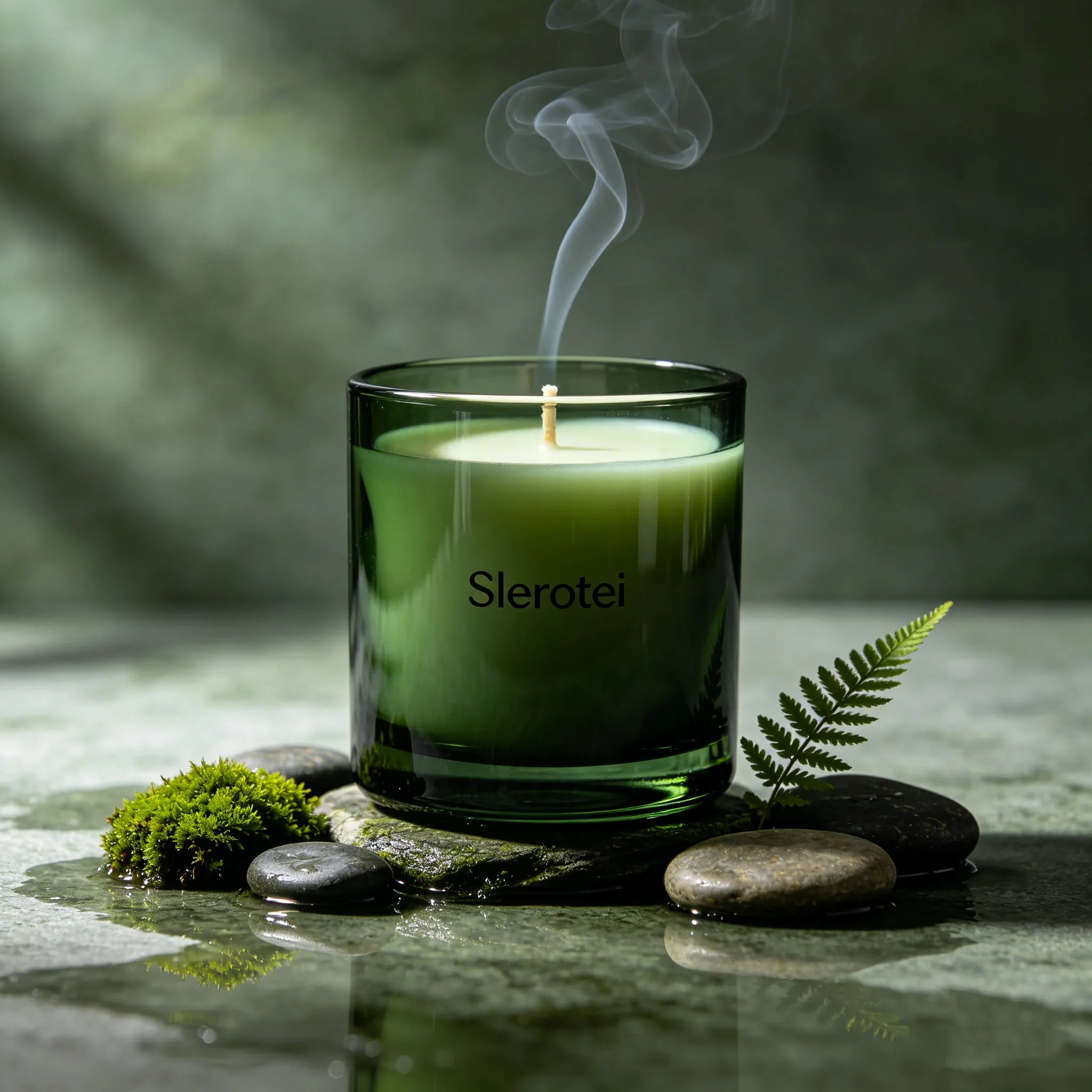 Slerotei Moss Rain Soy Wax Candle