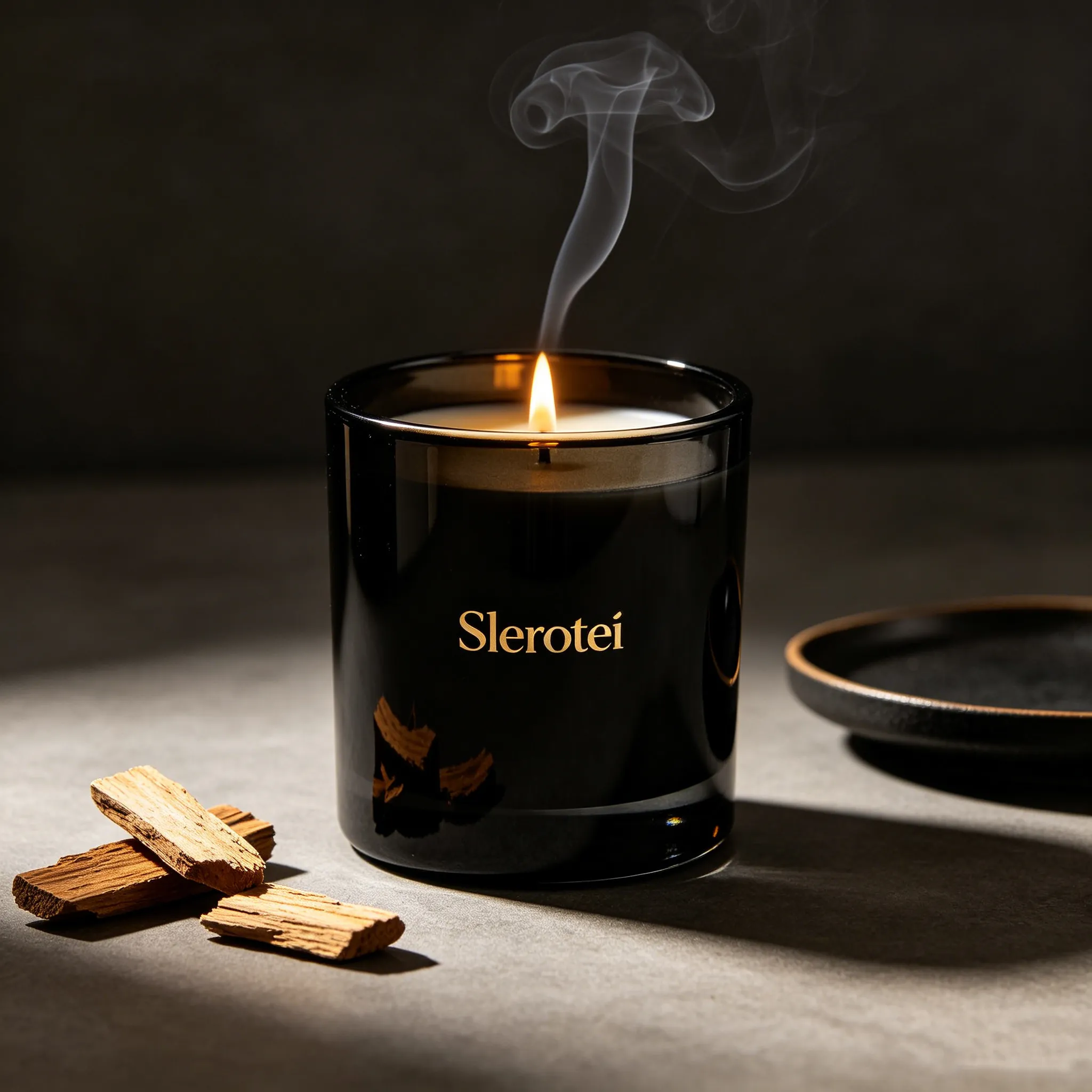 Slerotei Night Sandalwood Soy Wax Candle