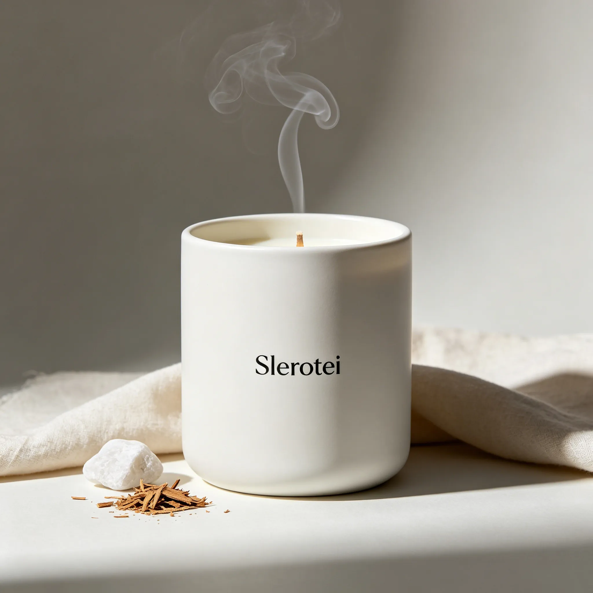 Slerotei White Musk Cedar Soy Wax Candle